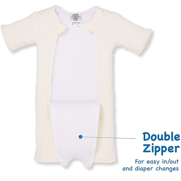 merlins Magic Sleep Suit in light yellow - organic cotton 3-6mo - Picture 3 of 14